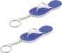 Merkloos Makito Western Europe (mkto) Set van 6x stuks sleutelhangers teenslippers 8 cm blauw
