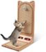 OEM LitaiL Kattenkrabplank van massief hout, 58 cm hoog, L-vormig, sisal