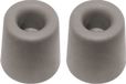 QlinQ Deurbuffer - 2x - deurstopper - grijs - rubber - 30 x 25 mm - schroefbevestiging