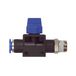 Riegler 3/2-wegventiel »Blaue serie«, steekaansluiting, R 3/8 a., f. slang-A-Ø 8 mm, werkdr. Maximale 15 bar, KS/MS niet, doorstroom S-G