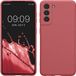 kwmobile telefoonhoesje geschikt voor Samsung Galaxy S21 - Hoesje voor smartphone - Precisie camera uitsnede - In donkerroze