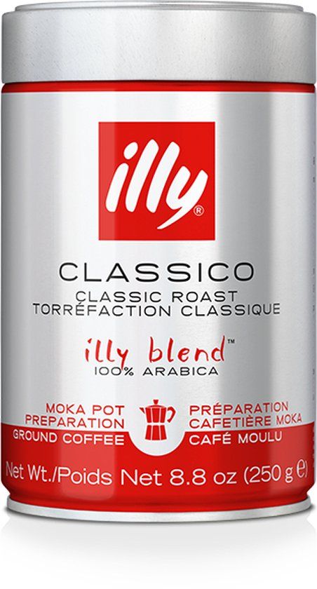 illy - Gemalen koffie - Moka - Classico - 12 x 250 gram