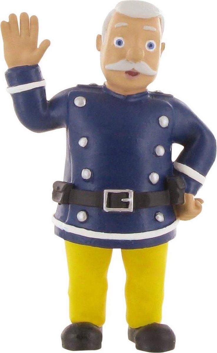 Comansi Speelfiguur Fireman Sam: Steele 8 Cm - Geel/Blauw