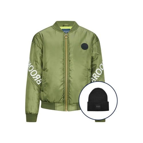 Retour Jeans bomberjack groen + muts