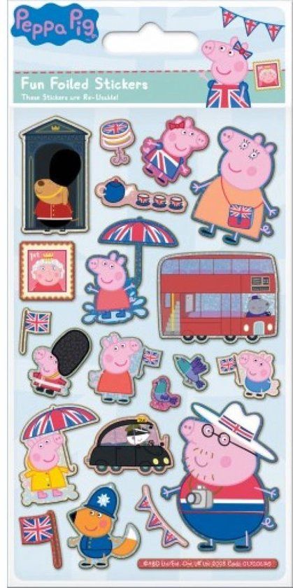 Peppa Pig herbruikbare stickers 3+ - kerstcadeau
