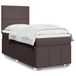 Maison Exclusive - Lit boxspring avec matelas, brun foncé, 100x200 cm, rembourré