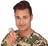 Fiestas Guirca Ketting Identiteit zilverkleurig Unisex Carnaval Volwassenen 1 stuk