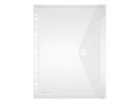 FolderSys Kangaro KTC bv Enveloptas Foldersys A4 PP transp 11-gaats A4 Omslag Met Universele Perf.