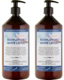 Claudius Cosmetics B.V. Bodylotion White Lotus 1 Liter - Set van 2 stuks