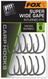 Fox Super Wide Gape Inturned Eye Karper Haken - Haakmaat 2 - Zwart - 10 stuks