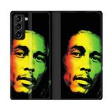 Beschermhoes Cokitec Beschermhoes van leer voor Samsung Galaxy S21 Plus, Bob Marley 2