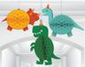 Amscan Décorations nid d'abeille Joyeux dinosaure (3 pièces)