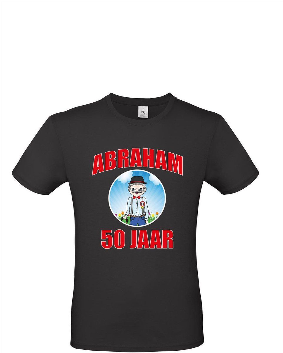 Bellatio Decorations Abraham pop shirt - T-shirt voor opvulbare pop - Zwart - L