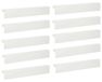 Syfax Staal Afdekprofiel voor tuinafboording 10 st 100 x 10 x 15 cm