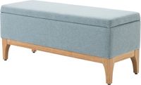 Homcom Opbergpoef - Polyester - 110x39x45cm - Groen