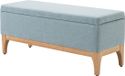 Homcom Opbergpoef - Polyester - 110x39x45cm - Groen