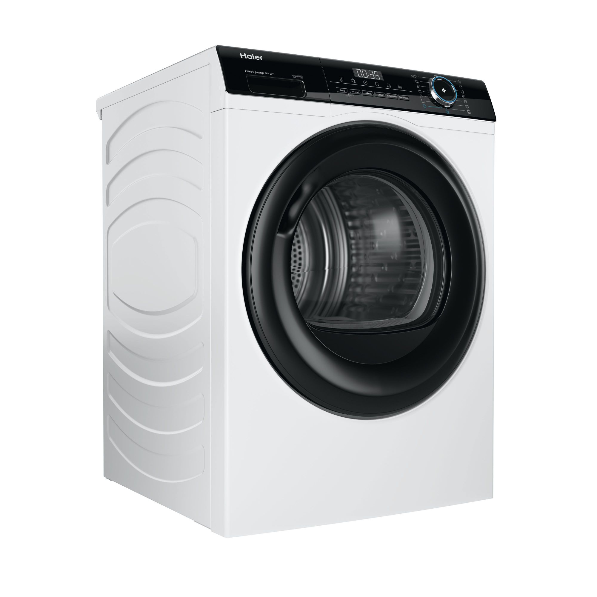 Haier I-Pro Series 3 HD90-A2939 - Warmtepompdroger - 9 kg - A++ - Stil (65 dB) - 15 programma's - 10 jaar garantie op onderdelen