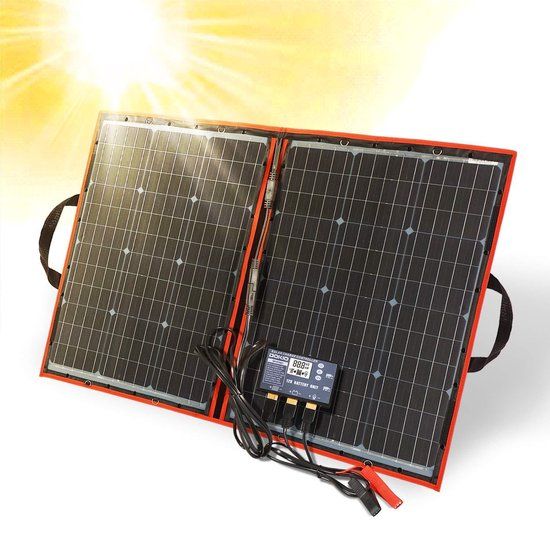Dokio 100W Opvouwbare Zonnelader - Outdoor Travel - 0657228351973