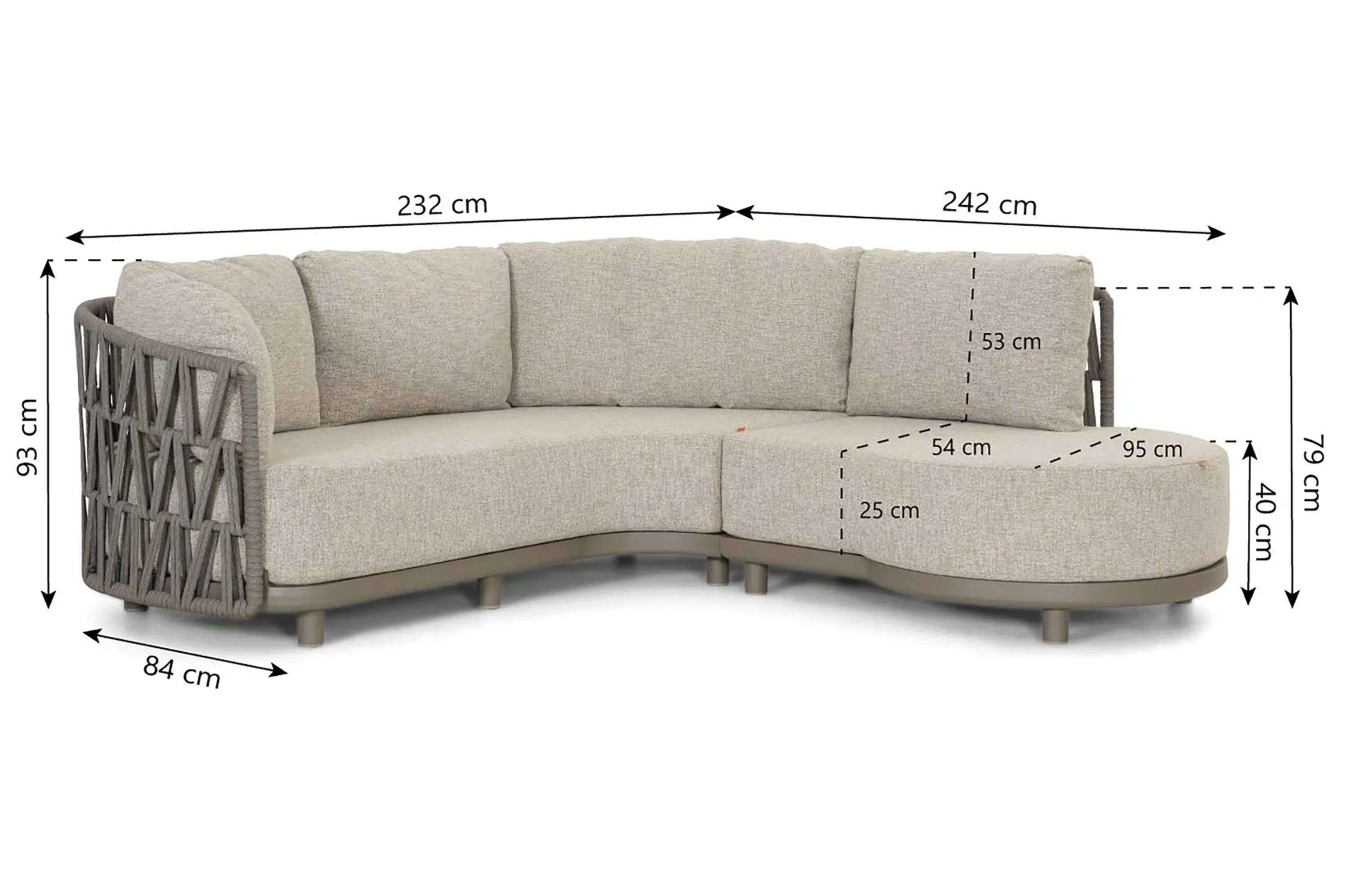 Santika Furniture Santika Cayora organisch loungeset 2-delig