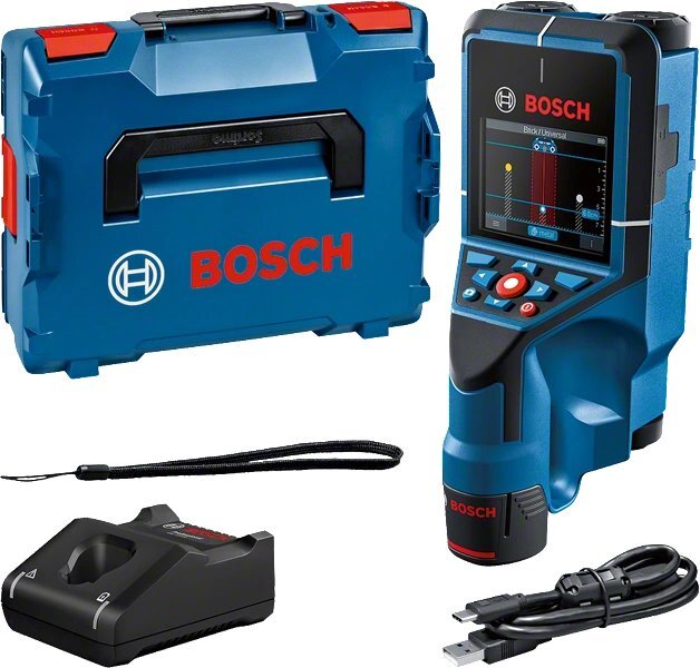 Bosch D-tect 200 C met 12V accu Detector in L-Boxx - 0601081601