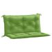 VidaXL Coussin de banc de jardin 2 pièces 100x50x7 cm tissu chiné vert