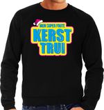 Bellatio Decorations Mijn super foute kersttrui Kerst sweater - zwart - heren - Kerst trui/ Foute Kerst party outfit XXL