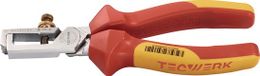 TECWERK Striptang L.160mm VDE verchroomd meercomponenten-handvatten met openingsveer