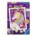 Ravensburger CreArt: Starry Unicorn - Schilderij met cijfers voor kinderen vanaf 7 jaar, inclusief schilderset met planken, frame, penseel en kleuren, 14 x 19 cm, cadeau-ideeën