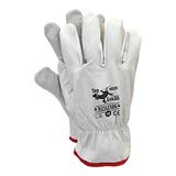 Reis Rlcsluxor Topgekon beschermende handschoenen, wit, maat 10, 12 stuks