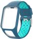 KELERINO. Siliconen horlogebandje voor TomTom Runner 2/3 & Spark 2/3 - Duo Color - Blauw