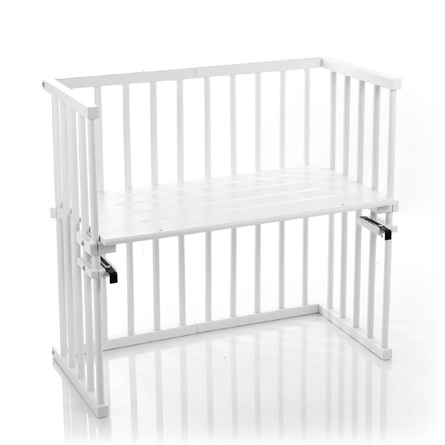 babybay Bijstelbedje Midi wit extra geventileerd