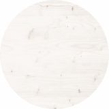 vidaXL Tafelblad rond Ø50x3 cm massief grenenhout wit