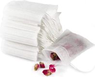 Heble® 100 Lege Theezakjes - Zelf Vullen - Vierkant met afgeronde hoeken - Wit