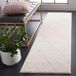 Safavieh Melody Collection Geometrisch tapijt, korte pool, ivoor, 67 x 244 cm