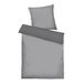 TOM TAILOR TWO-TONE Solid Colors Satijnen beddengoed, 60x80 cm + 140x200 cm, 100% katoen/satijn, met dubbele naad op het kussen, omkeerbaar motief en merkritssluiting, TWO-TONE Solid Colors grijs