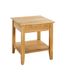HAKU Bijzettafel eiken massief hout salontafel sofatafel - Maat: B 45 cm x H 52 cm x D 45 cm, Stijl: Traditional