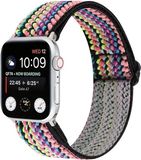 Strap-it Tribal bandje - Geschikt voor Apple Watch 44mm / 45mm / 46mm / 49mm - Nylon - Colourful Stripes
