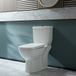 Hudson Reed Easton Toilet Duoblok Moderne avec abattant Soft-Close et bouton de chasse d'eau Noir