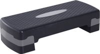 HOMCOM stepboard - in hoogte verstelbaar - 68L x 29B x 15H cm - zwart