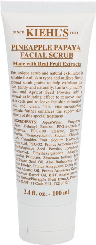 Kiehl's Pineapple Papaya Facial Scrub - Skin Peeling With The Scent Of Pineapple And Papaya