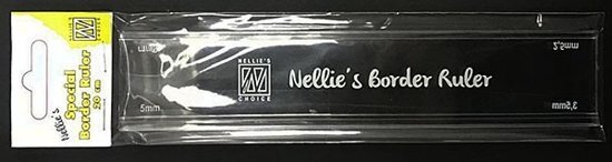 Nellie`s Choice BORU001 Nellie Snellen Special Border ruler om randen van 3 en 5 mm te maken rand lineaal