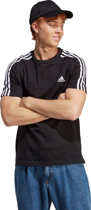 adidas Sportswear Essentials 3-Stripes T-shirt - Men - Black - L