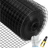 Latios Gaasrol - 1,22 x 15,24 m - Verzinkt & Vinyl Gecoat - Staal - Zwart