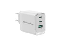 CONCEPTRONIC Icecat 3-Port 65W GaN USB PD Charger