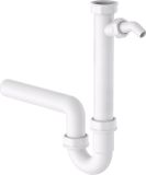 KIRCHHOFF KS siphon de évier, blanc, 1 1/2" BI x 40 mm, avec raccord appareil 3/4