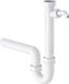 KIRCHHOFF KS siphon de évier, blanc, 1 1/2" BI x 40 mm, avec raccord appareil 3/4