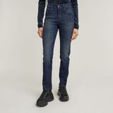 G-Star Ace 2.0 Slim Straight Wmn Jeans Dames Katoen Elastaan Blauw 29/30