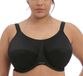Elomi Vrouwen Plus-Size Energise Onderdraad Sport BH, Zwart, 80H
