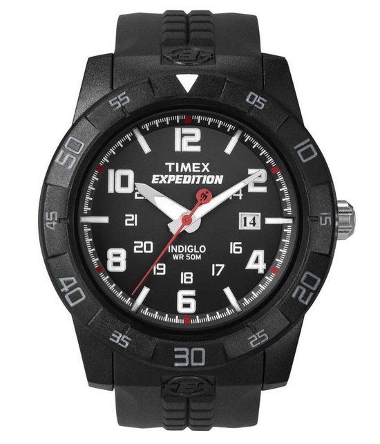 Timex Expedition Camper T49831 Horloge - Rubber - Zwart - Ø 43.5 mm