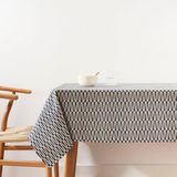 Belum Tafelkleed, vuilafstotend, afmetingen 100 x 155 cm, extra zacht, blauw, 100% geproduceerd in Spanje, stof 100% biologisch katoen, model 0120-335